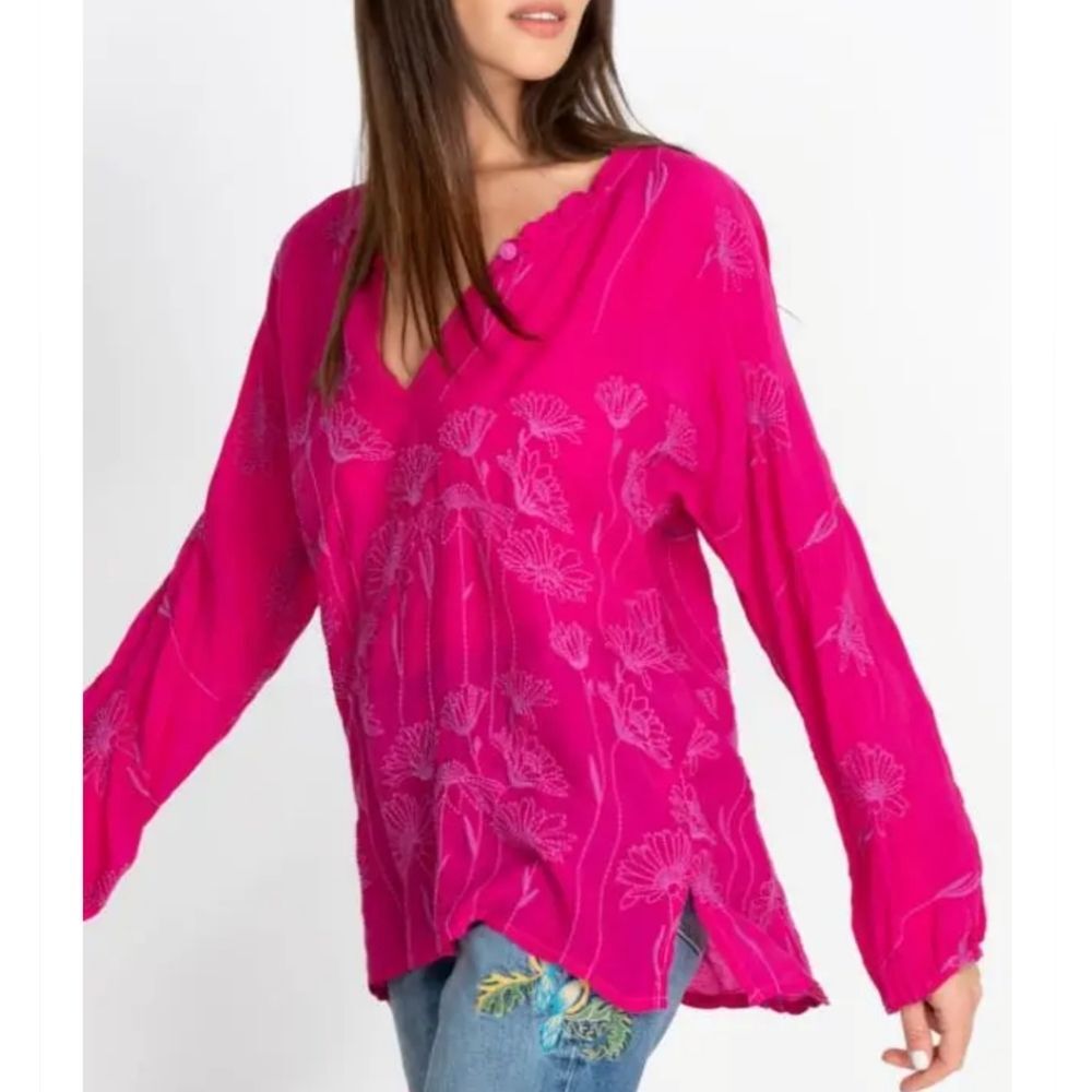 Johnny Was Daisy Arianda Blouse Style No. C18222-1 RN#